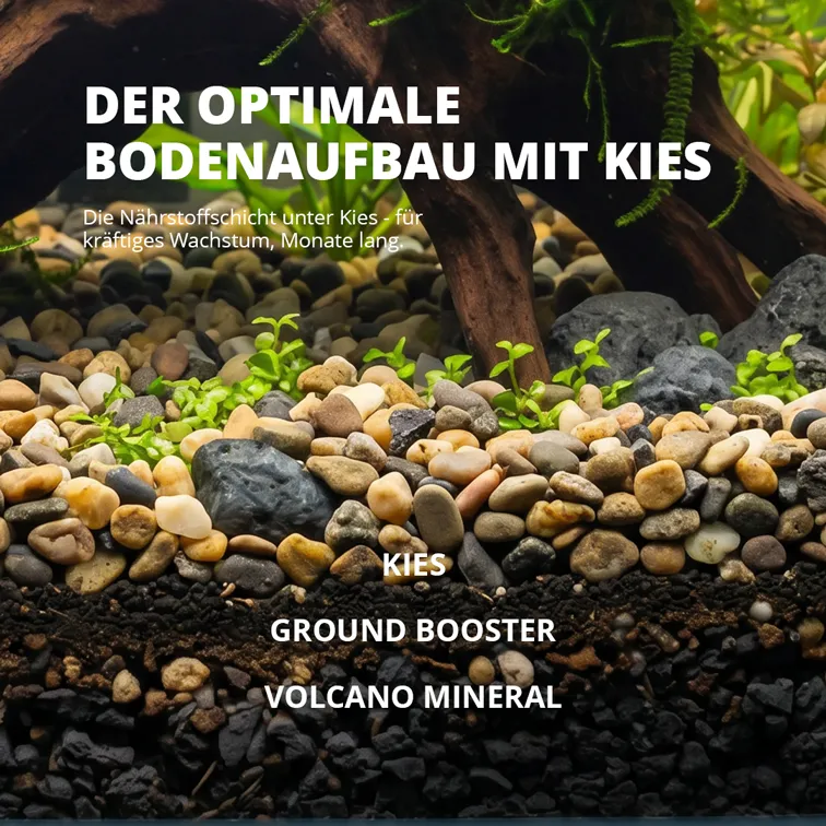 NatureHolic Volcano Dark Mineral Bodengrund 4 kg schwarz