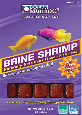 Ocean Nutrition Frozen Brine Shrimp Frostfutter Artemia proteinreich