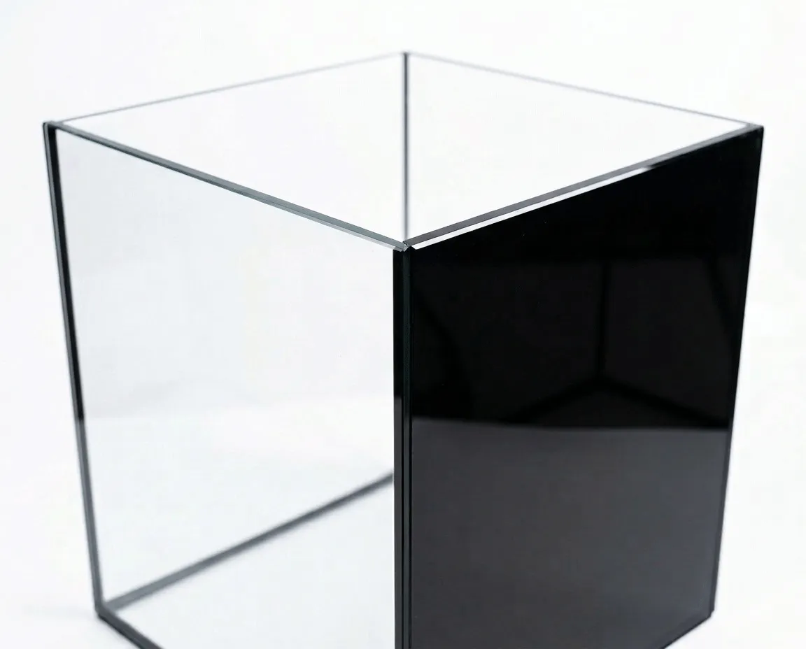 NatureHolic Black Wall Nano-Aquarium 12L schwarzes Glas