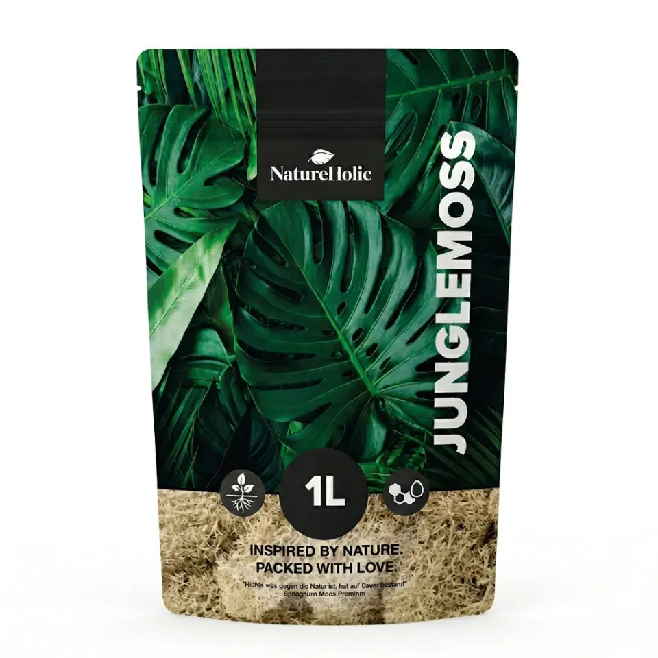 NatureHolic JungleMoss Sphagnum Moos 1 Liter langfaserig