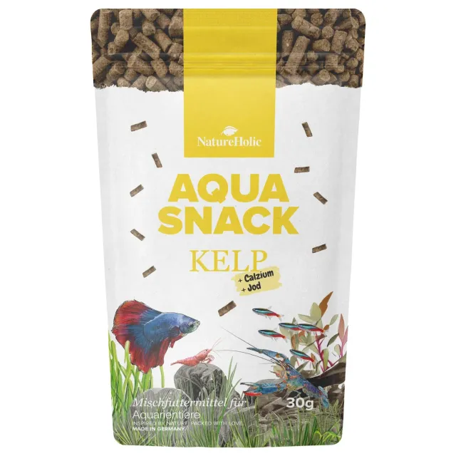 NatureHolic AquaSnack Kelp Sticks Algenfutter 30 g pflanzlich