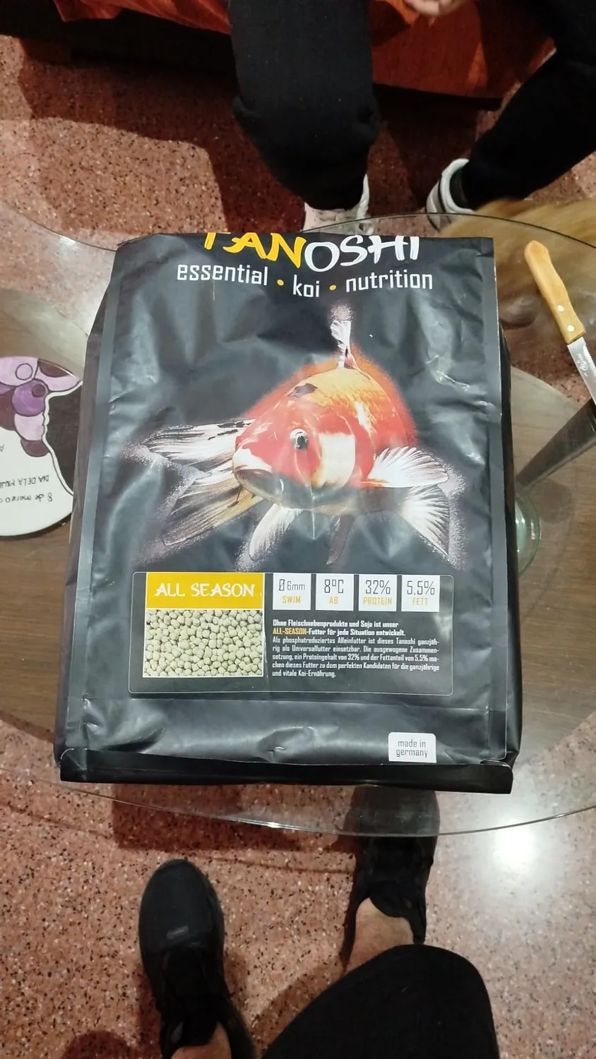 Tanoshi All Season Koifutter 5 kg 6 mm ganzjährig Lachsöl