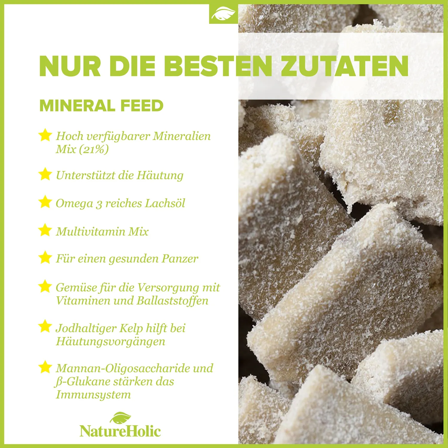 NatureHolic Mineralfeed Garnelenfutter Probe calciumreich
