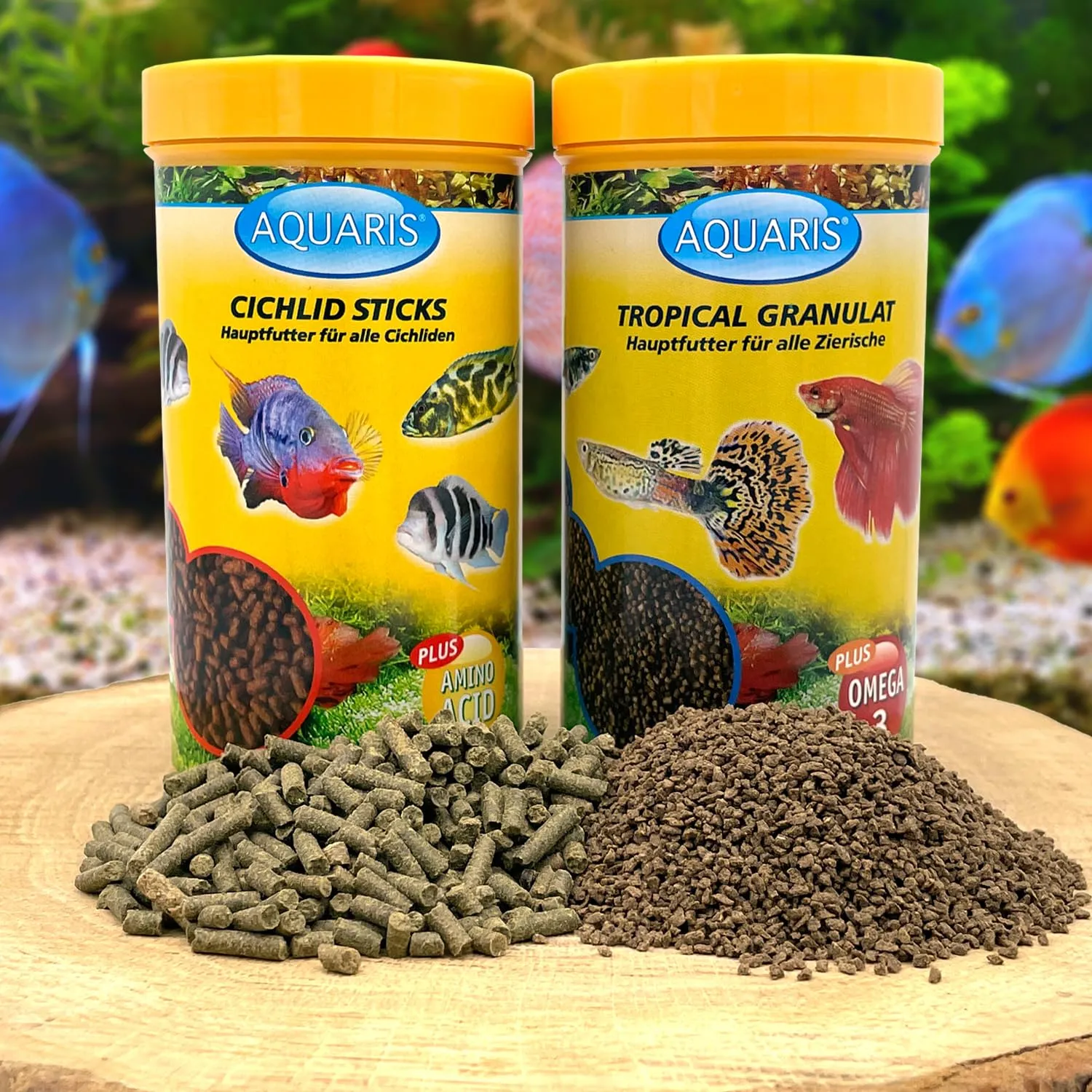 AQUARIS Tropical Granulat Zierfischfutter 125 g Farbe