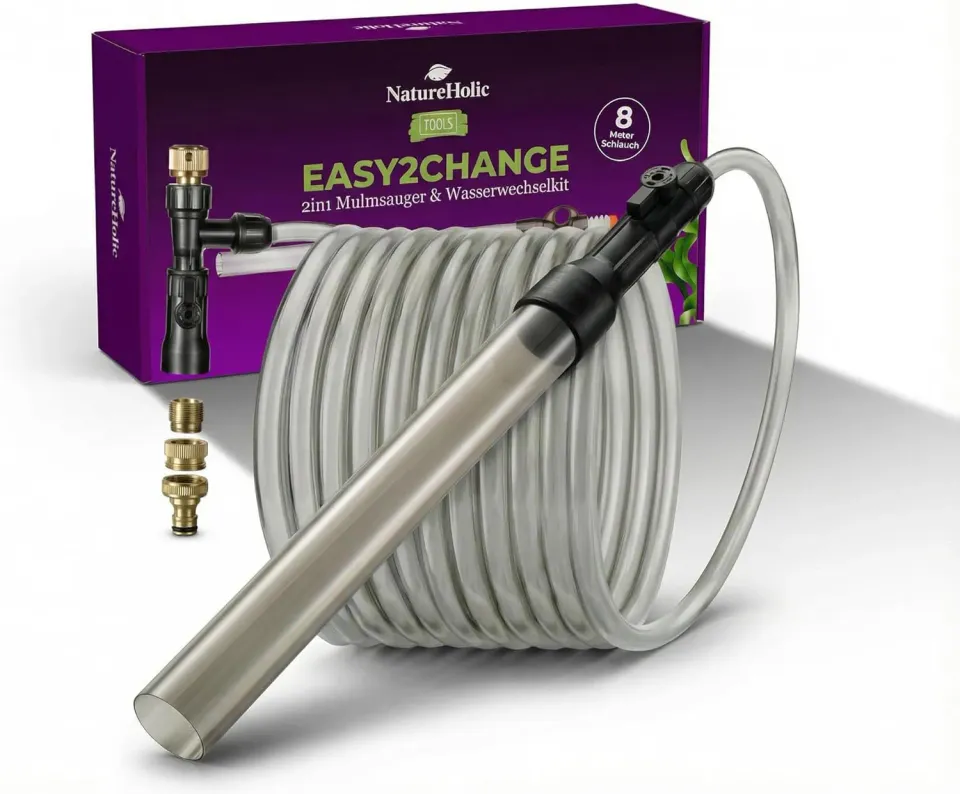 NatureHolic Easy2Change 2in1 Mulmsauger Wasserwechselkit