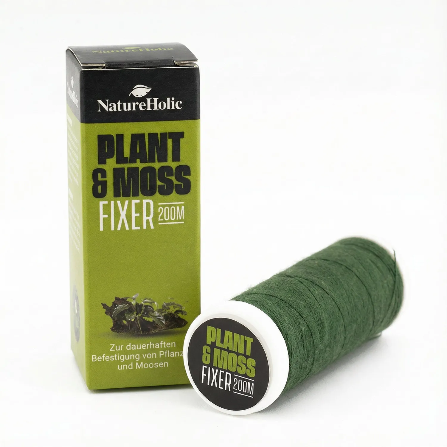 NatureHolic Moss & Plant Fixer Nylonfaden Aquarium 200 m
