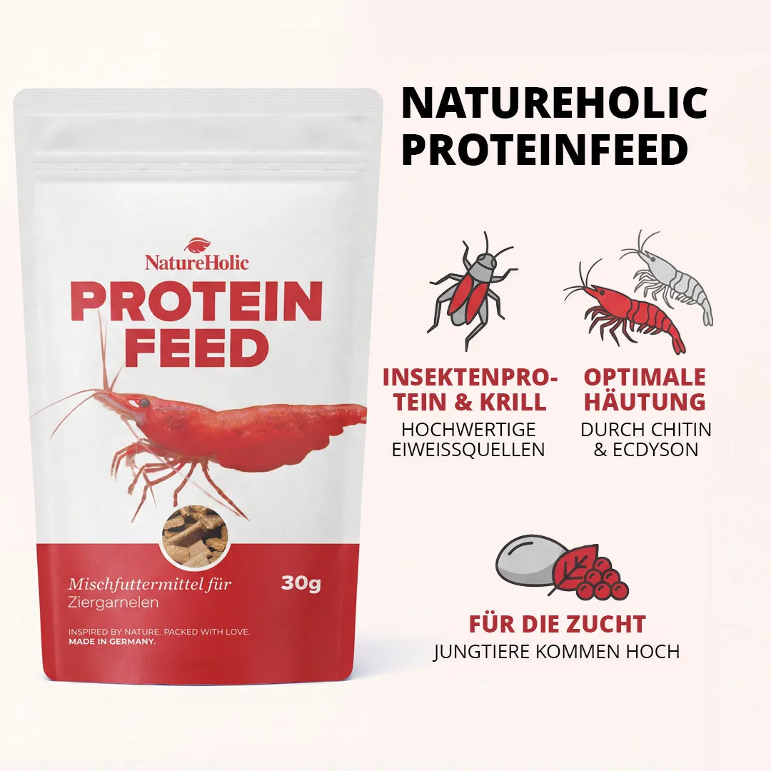 NatureHolic Futter Paket Garnelenfutter 3er-Set kaltgepresst stark