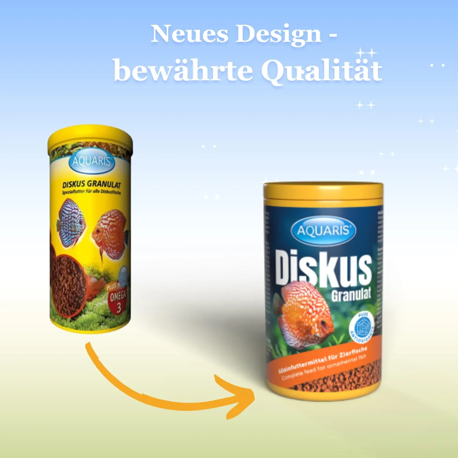 Aquaris Diskus Granulat Fischfutter 250 ml 110 g farbverstärkend