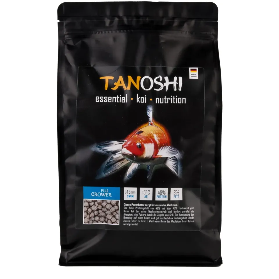 Tanoshi Grower Plus 3 mm Koifutter 1,2 kg für Wachstum