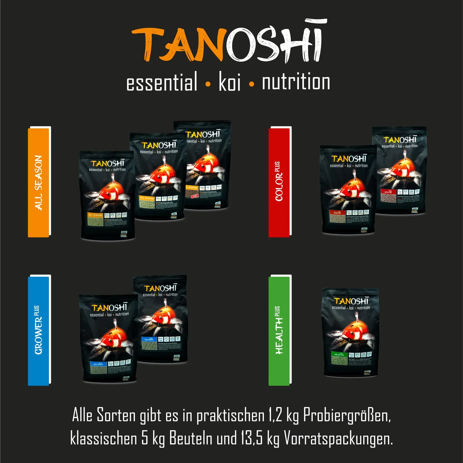 Tanoshi Health Plus Koifutter 15 kg 4,5 mm schwimmend