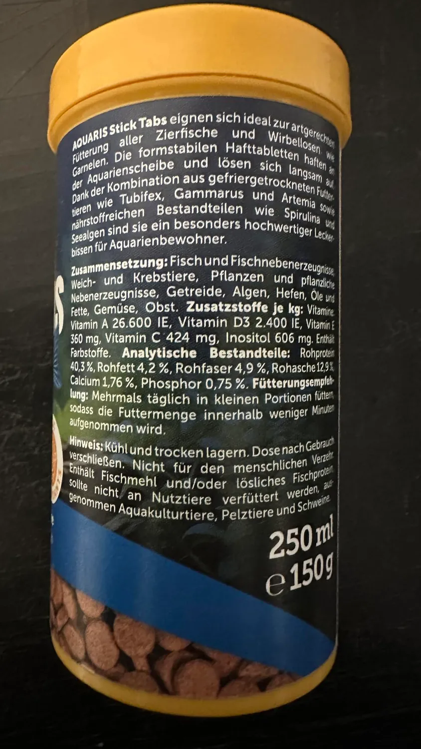 AQUARIS Stick Tabs Hafttabletten 150 g mit Spirulina