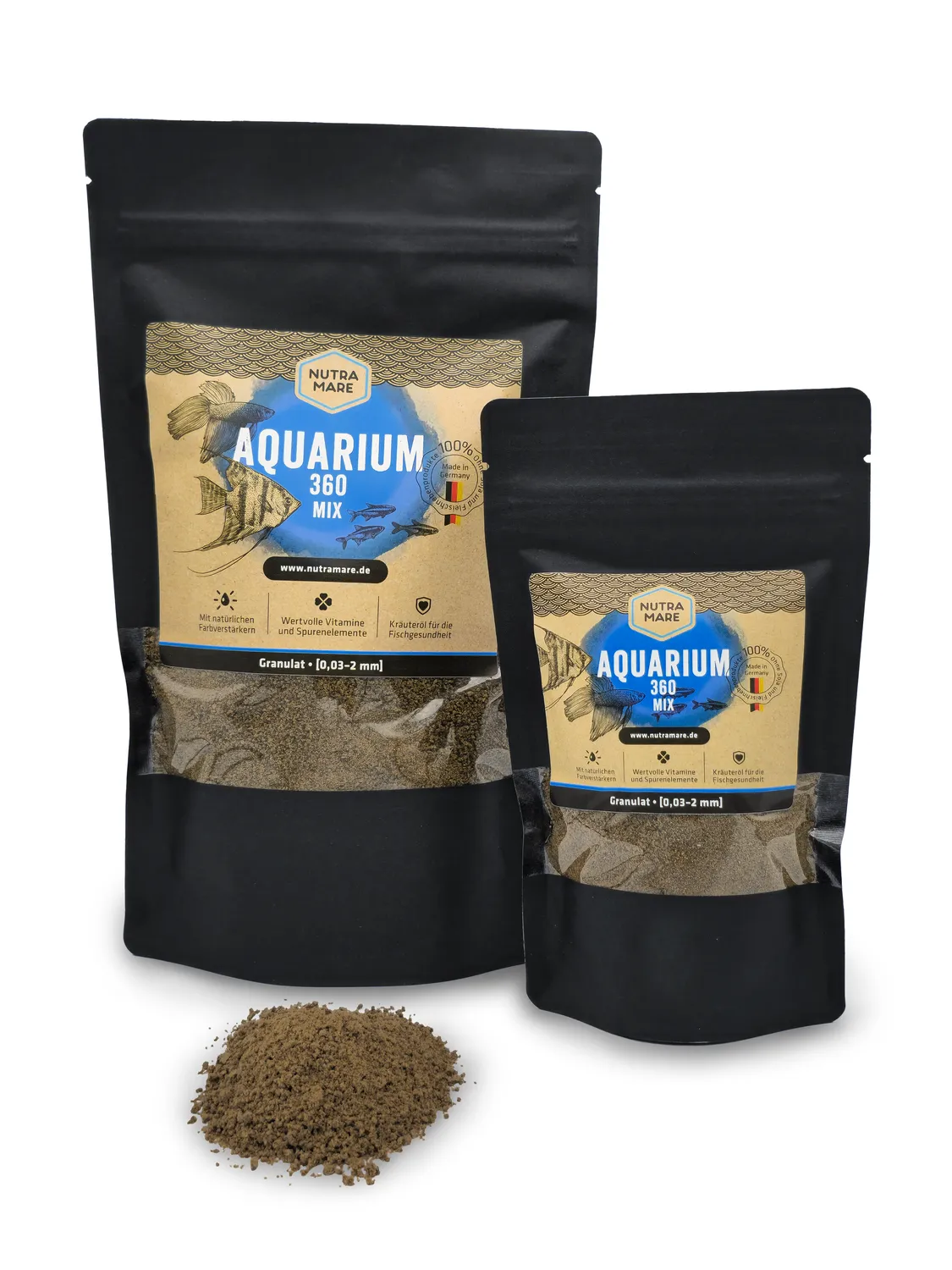 Nutramare Aquarium360 Mix Zierfischfutter Granulat 250 ml farbverstärkend