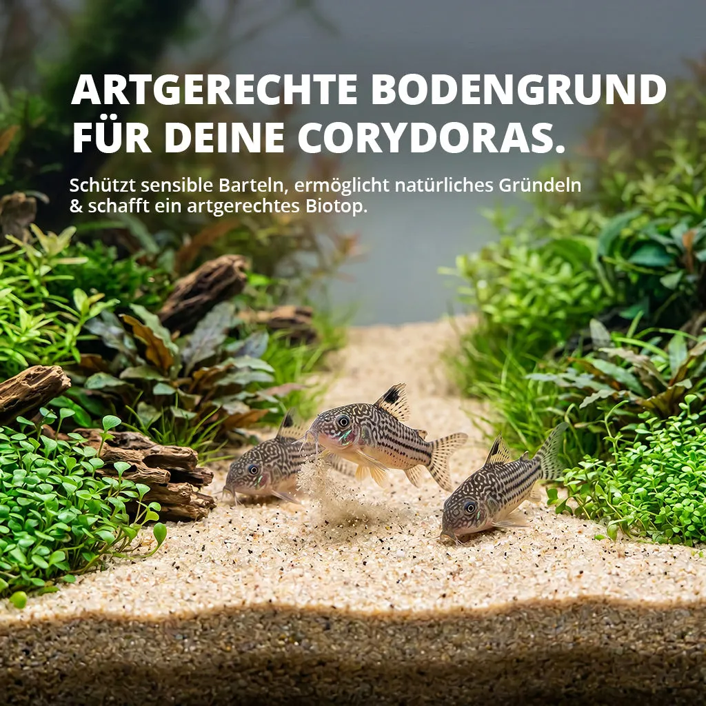 NatureHolic Corydoras Sand Panzerwels-Bodengrund 10 kg natur