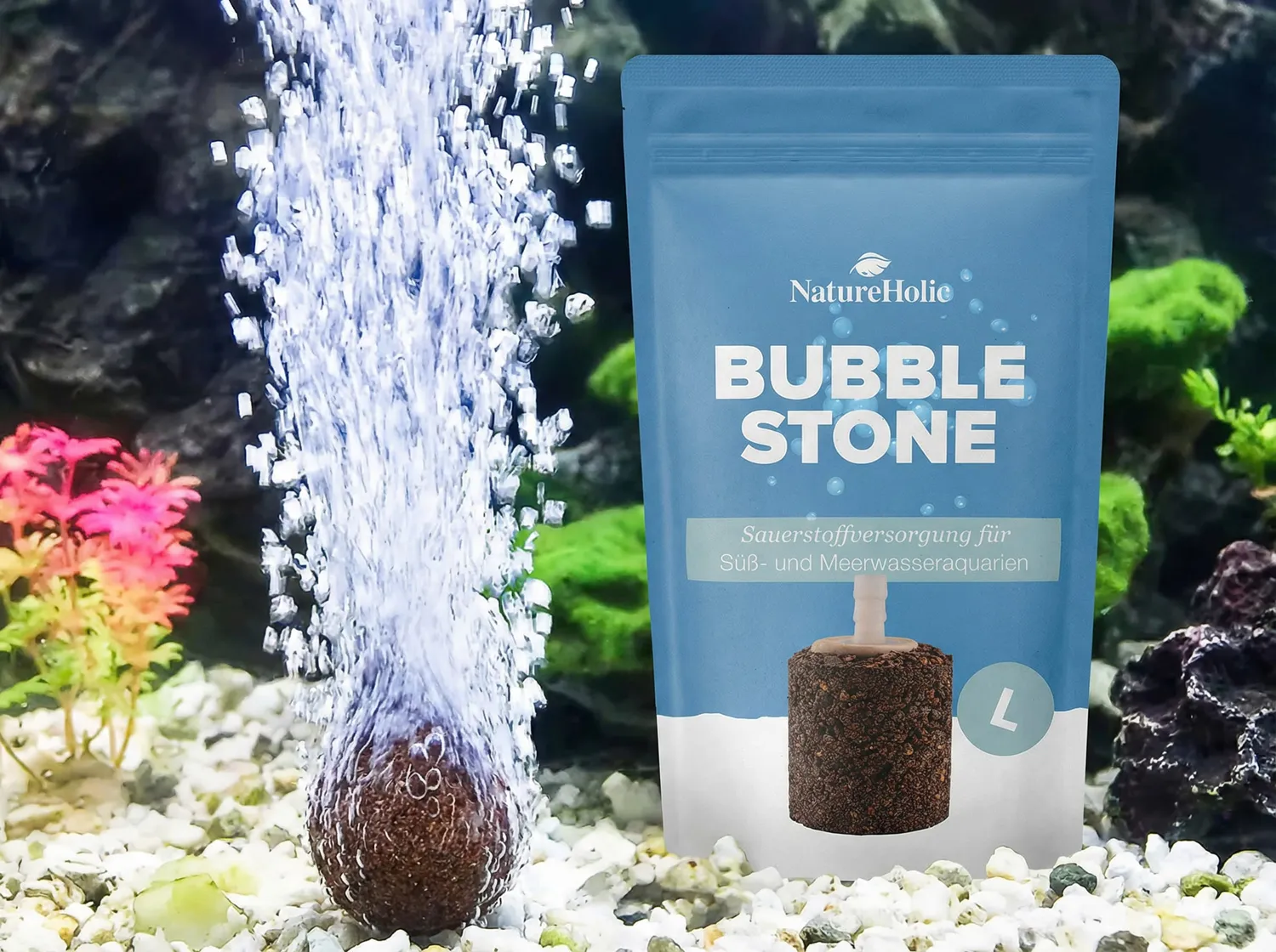 NatureHolic Bubble Stone Ausströmerstein Sand fein