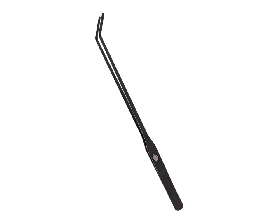 NatureHolic Schnecken Pinzette 27 cm gebogen Edelstahl