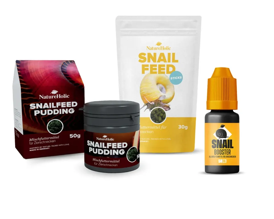 NatureHolic Snailfeed Schneckenfutter Set Sticks Paste Booster