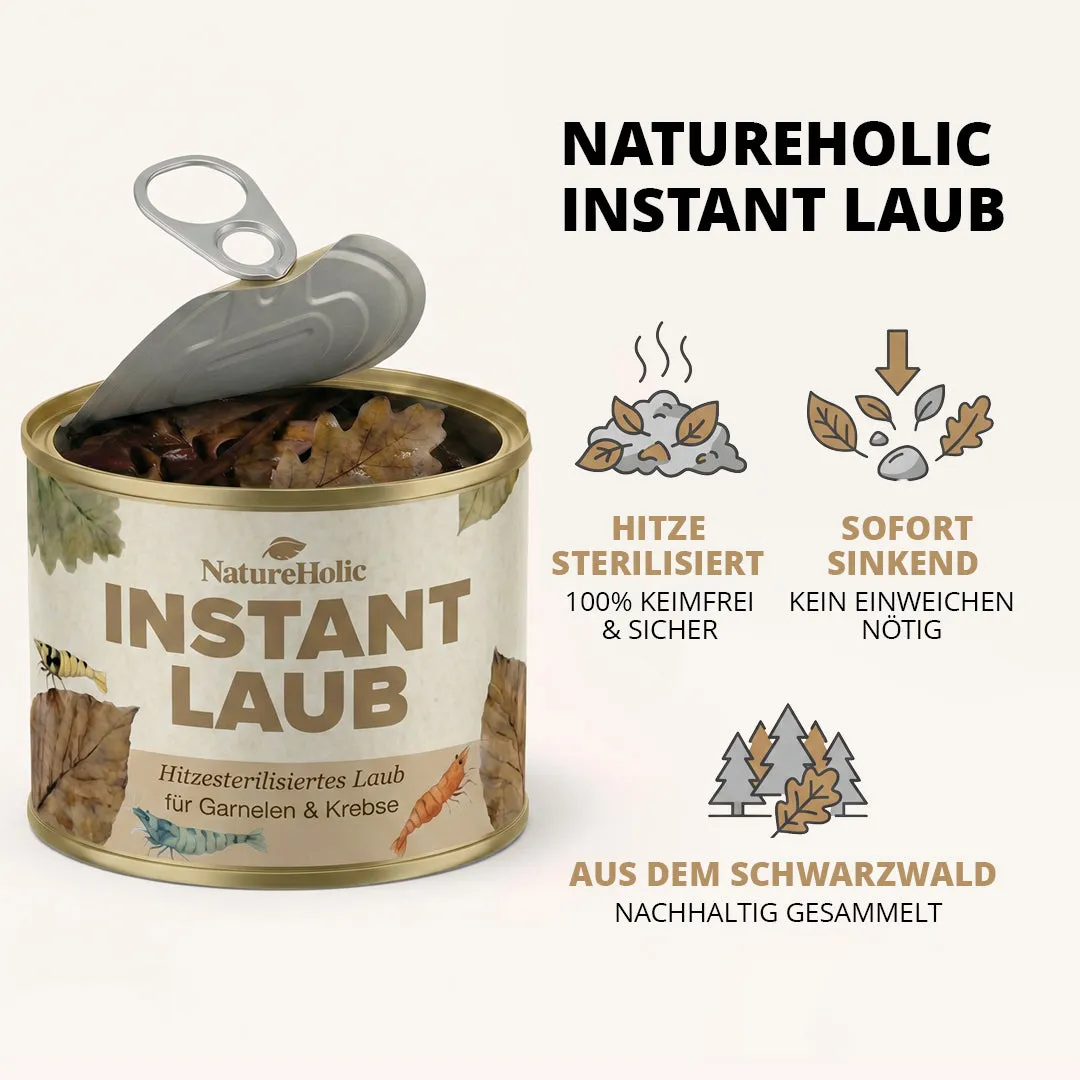 NatureHolic Instant Laub Aquarium-Laub 100g sterilisiert