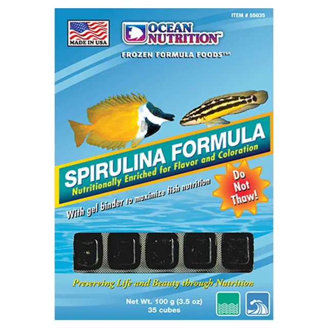 Ocean Nutrition Spirulina Formula Frostfutter Algen proteinarm