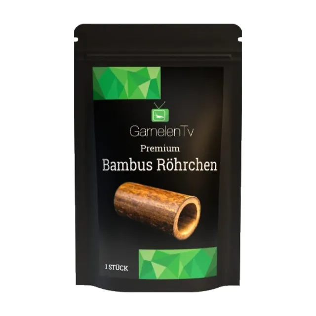 GarnelenTv Bambusröhrchen Versteck Deko 6-9cm Natur