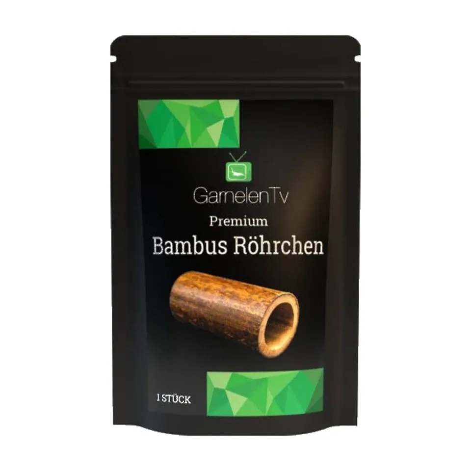 GarnelenTv Bambusröhrchen Versteck Deko 6-9cm Natur