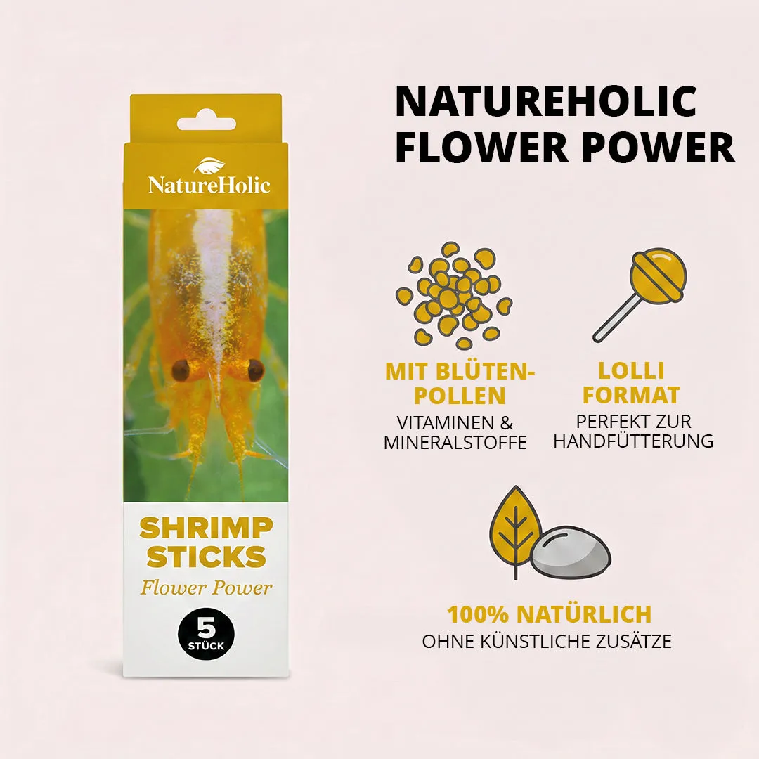 NatureHolic Garnelen Lollies Flower Power 5 Stk Blütenpollen
