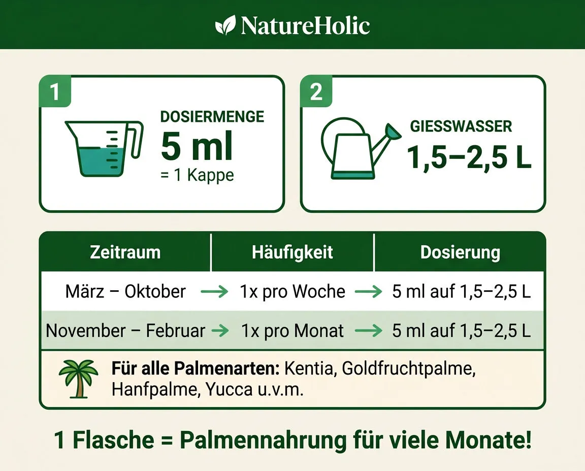 NatureHolic Palmendünger Flüssigdünger 1000 ml vegan