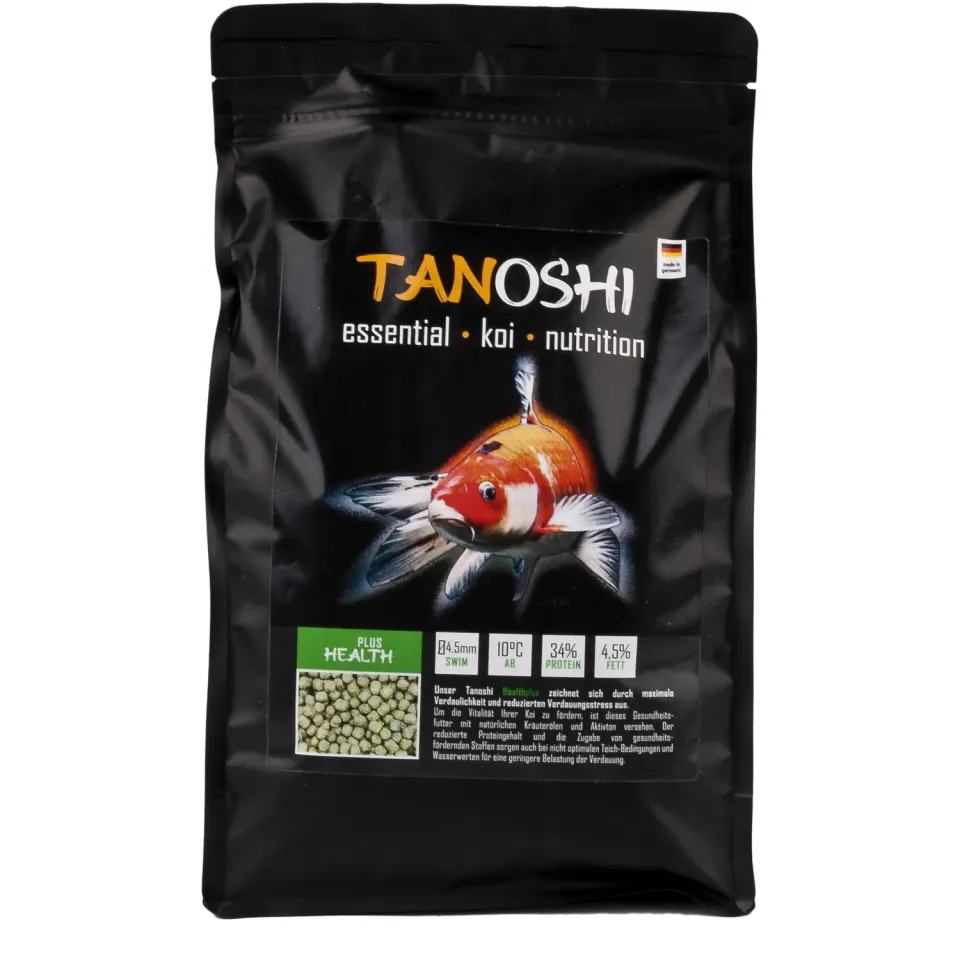Tanoshi Health Plus 4,5mm Koifutter 1,2 kg mit Kräuteröl