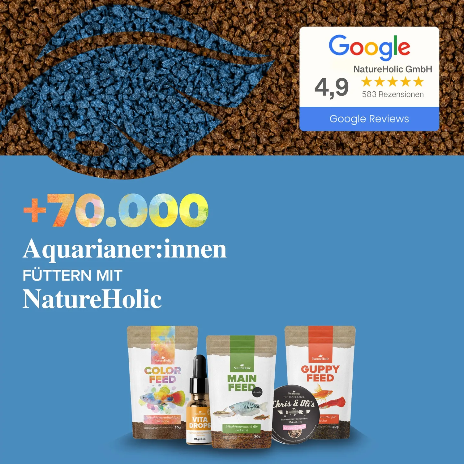 NatureHolic Snailfeed Schneckenfeed Sticks Schneckenfutter 30g Aufwuchs