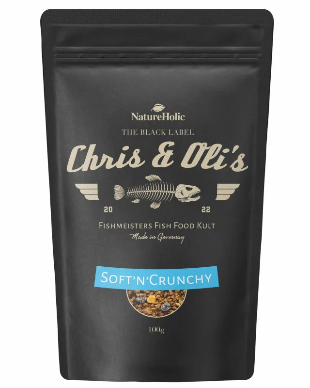NatureHolic Chris und Olis Soft'n Crunchy Fischfutter 100g