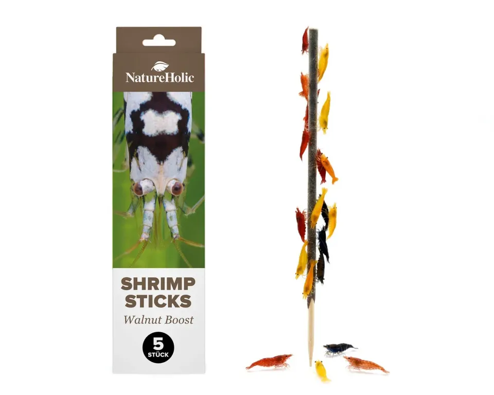 NatureHolic Walnut Boost Garnelen Lollies 5 Stück Walnuss