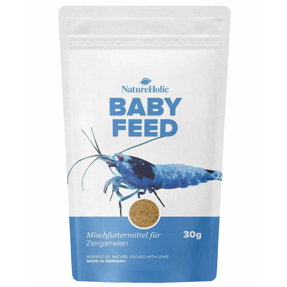 NatureHolic Babyfeed Garnelen-Aufzuchtfutter Staubfutter 30g mikrofein
