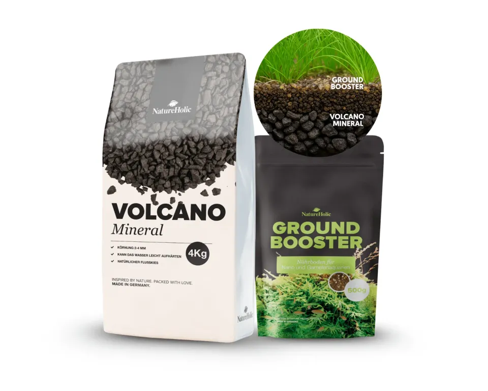 NatureHolic Bodengrund Unterbau Set 10-30 L Lava Nährboden