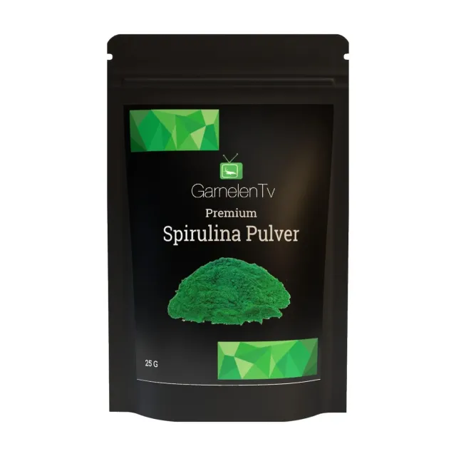 GarnelenTv Premium Spirulina Pulver Garnelenfutter 25g fein