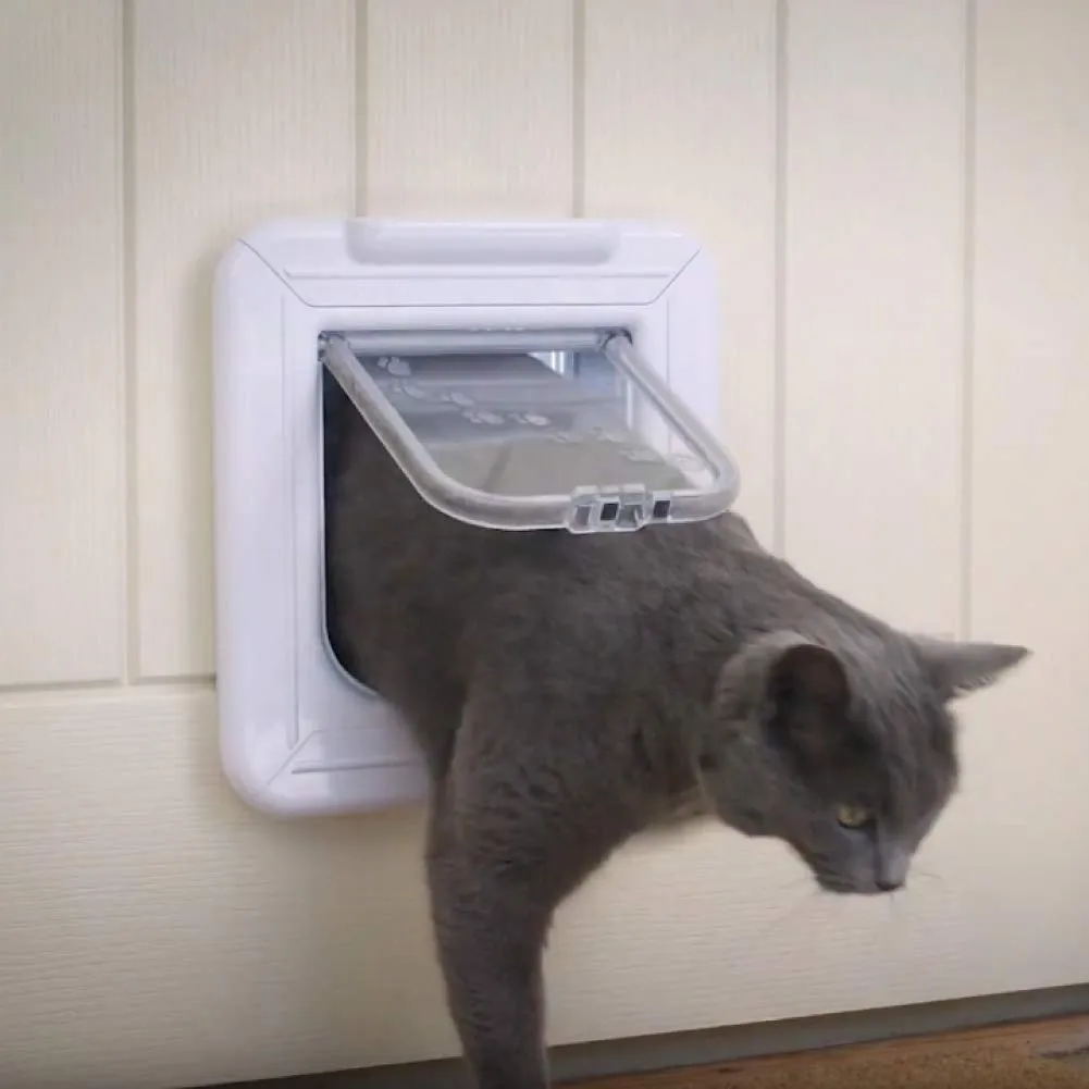 Closer Pets Cat Mate Elite 355W Mikrochip-Katzenklappe weiß Timer