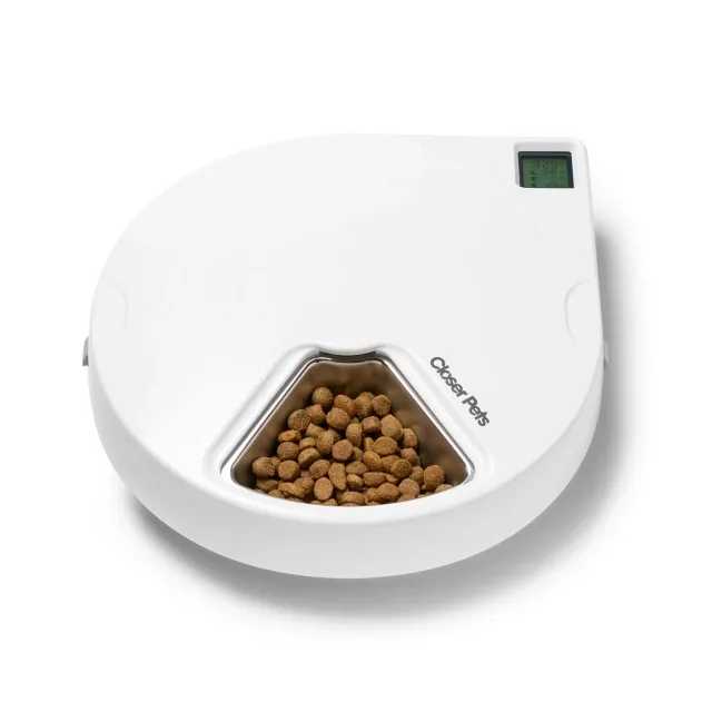 Closer Pets C500 Futterautomat 5 Mahlzeiten Edelstahl