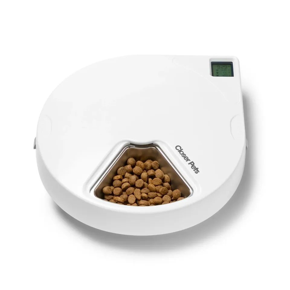 Closer Pets C500 Futterautomat 5 Mahlzeiten Edelstahl