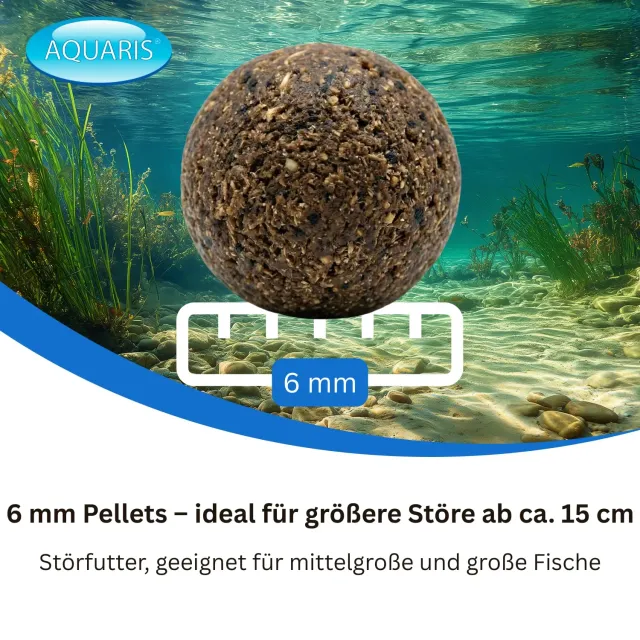AQUARIS Störfutter Pellets 6 mm sinkend 3,81 kg