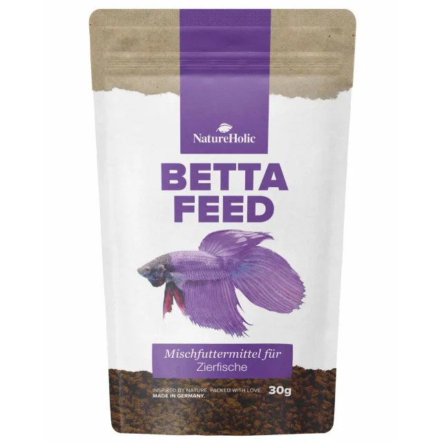 NatureHolic Bettafeed Bettafutter Granulat 30g Kampffisch