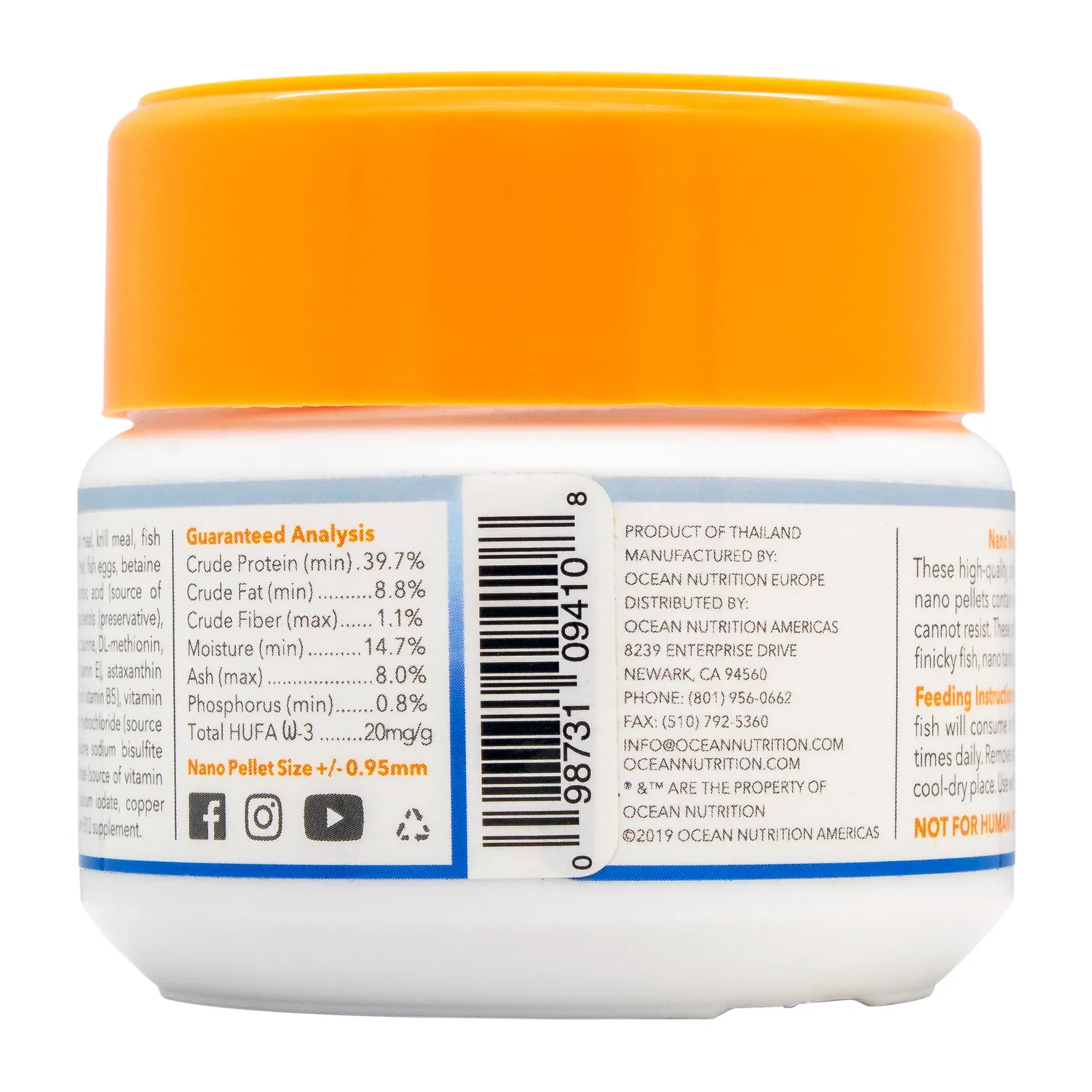 Ocean Nutrition Nano Reef Pellets Meerwasser 0,95mm weich