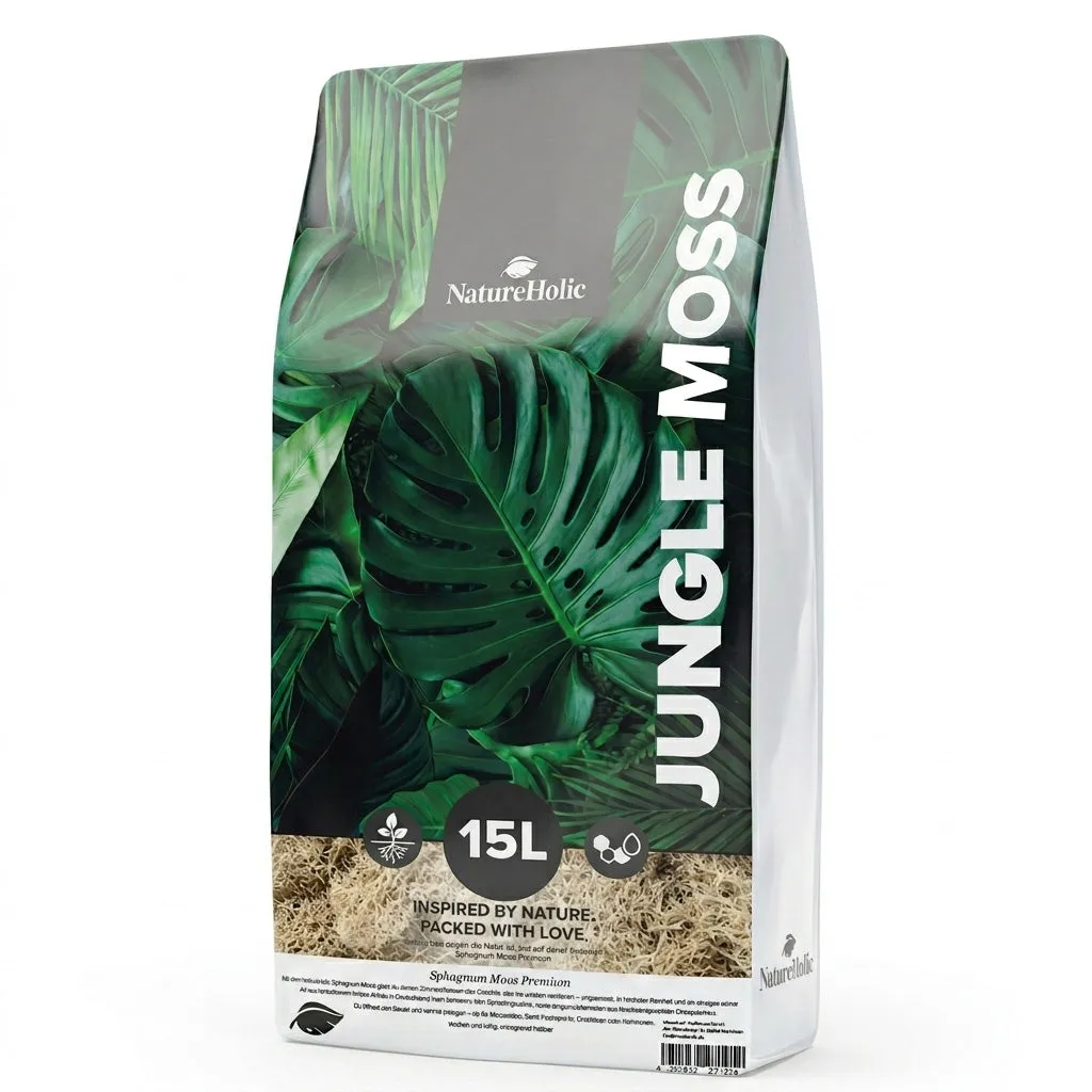 NatureHolic JungleMoss Sphagnum Moos 1 Liter langfaserig