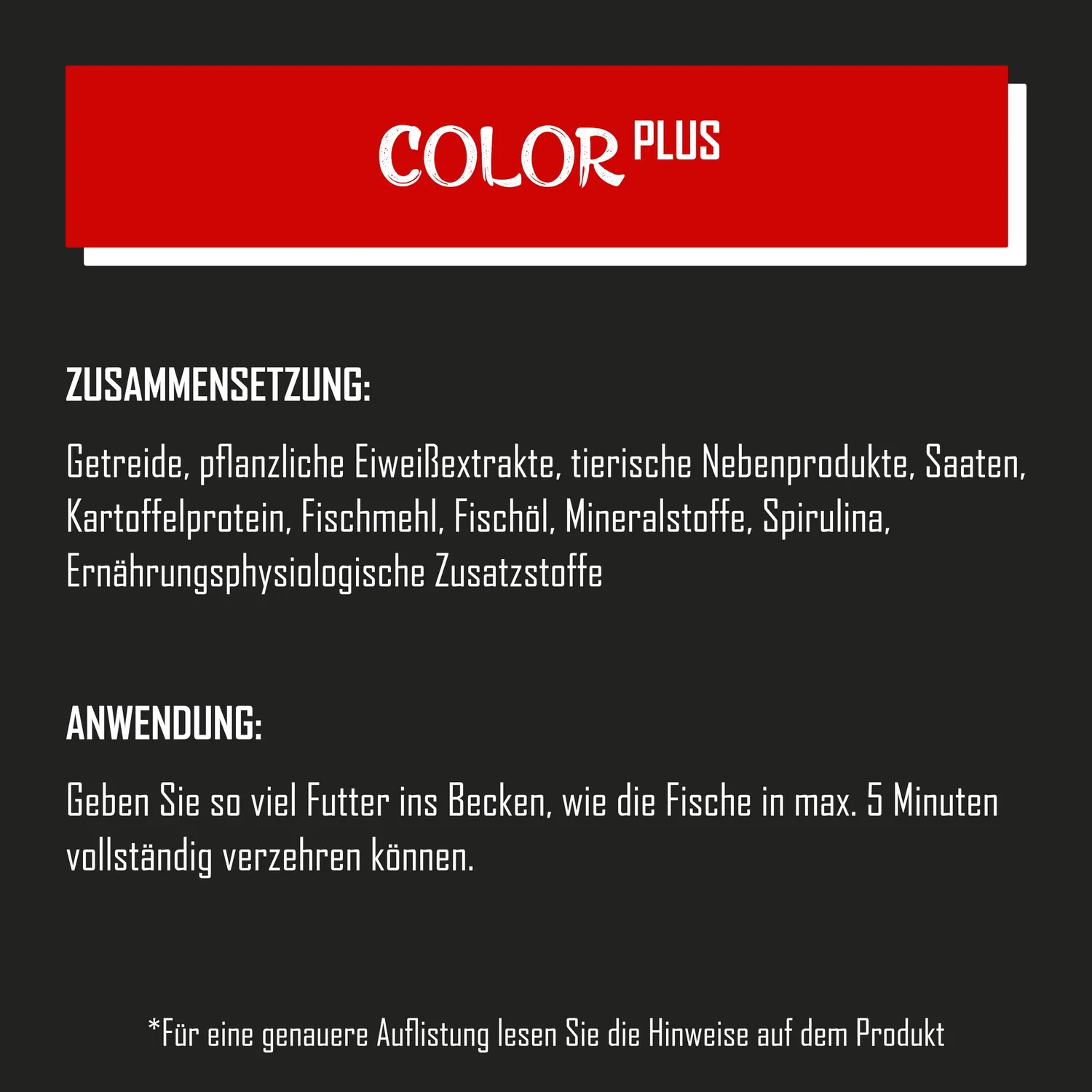 Tanoshi Color Plus Koifutter 5 kg 3 mm Spirulina schwimmend