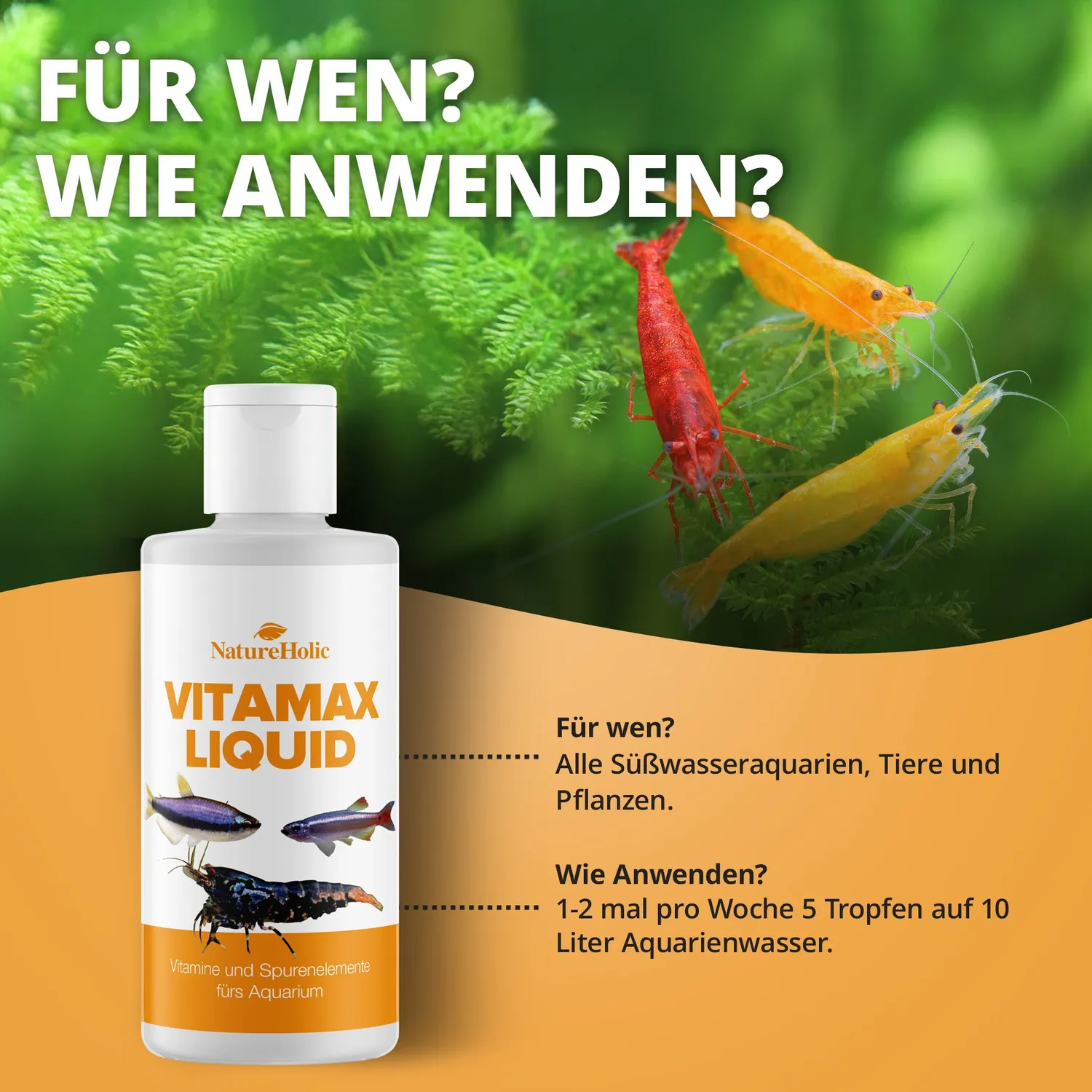 NatureHolic VitaMax Liquid Vitaminkur 125ml Aquarium