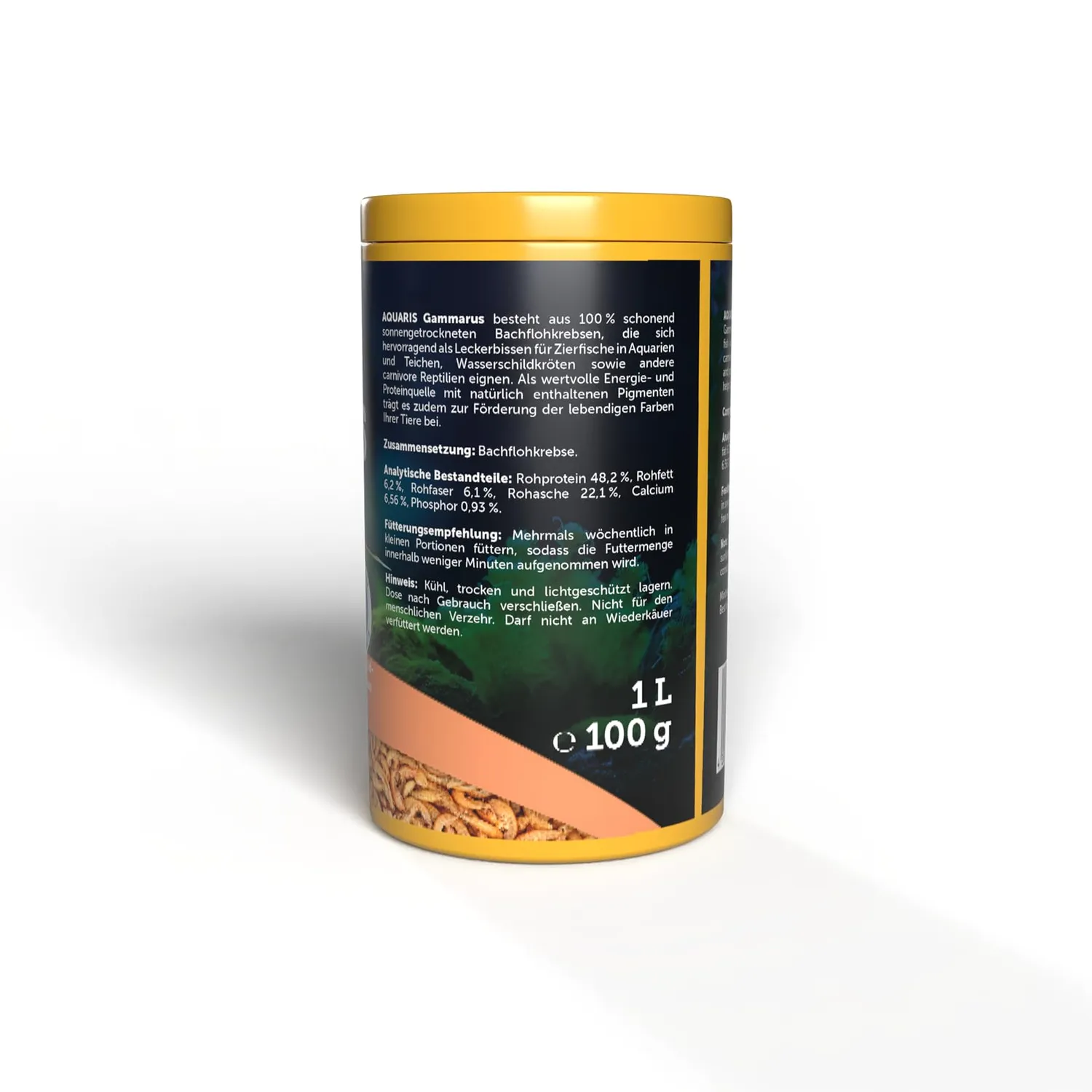 Aquaris Gammarus Fischfutter 100 g getrocknete Bachflohkrebse
