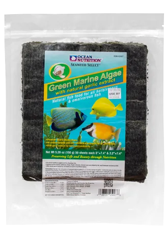 Ocean Nutrition Green Marine Algae Algenblätter Knoblauch