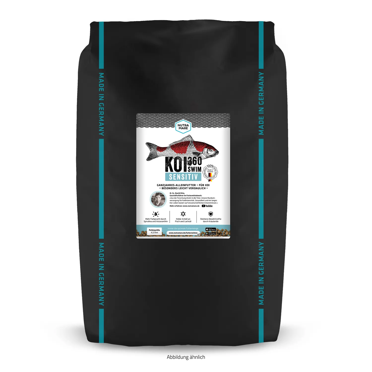 Nutramare Koi360 Sensitiv Swim Koifutter 1,2 kg schwimmend