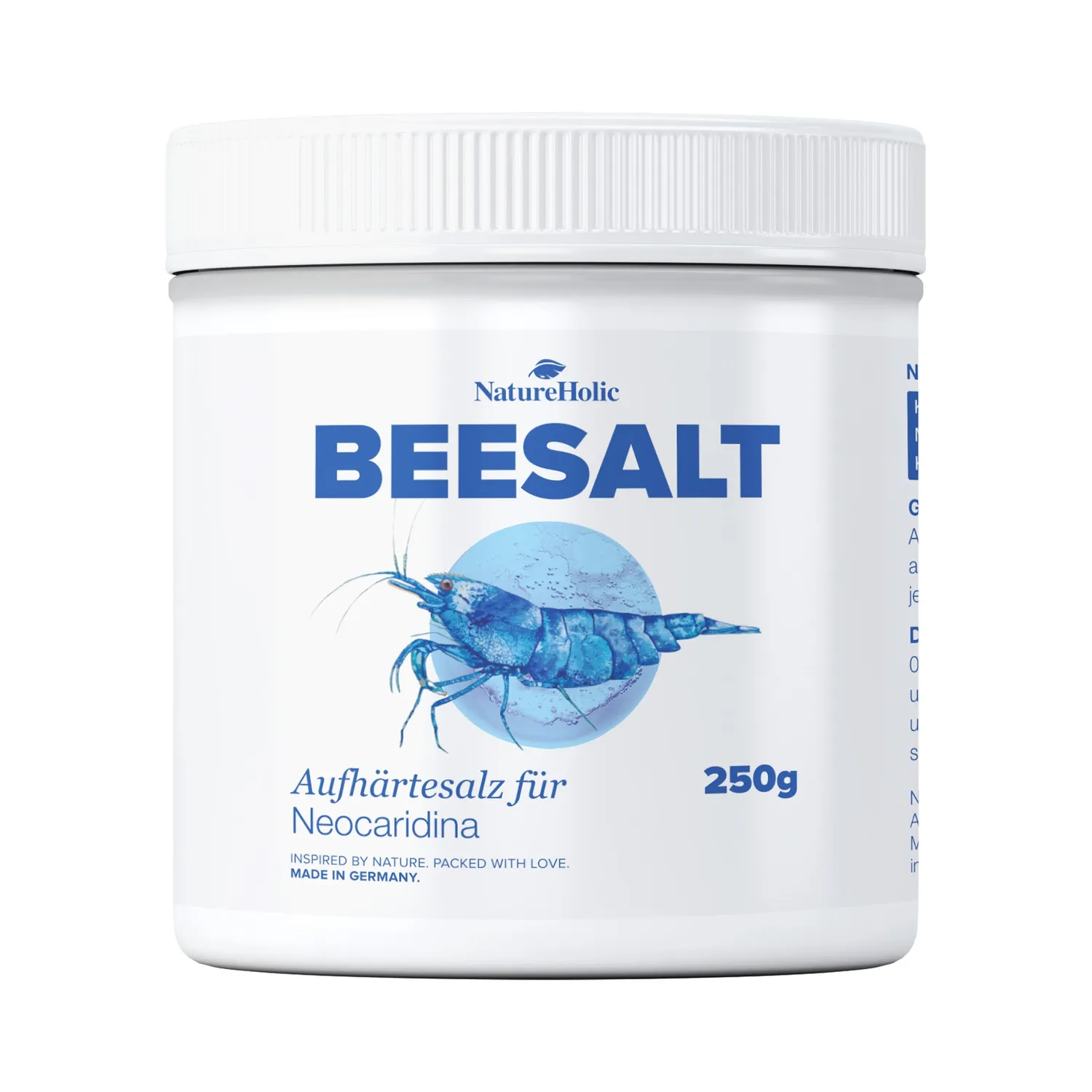 NatureHolic Beesalt Caridina Aufhärtesalz 250 g chloridreduziert