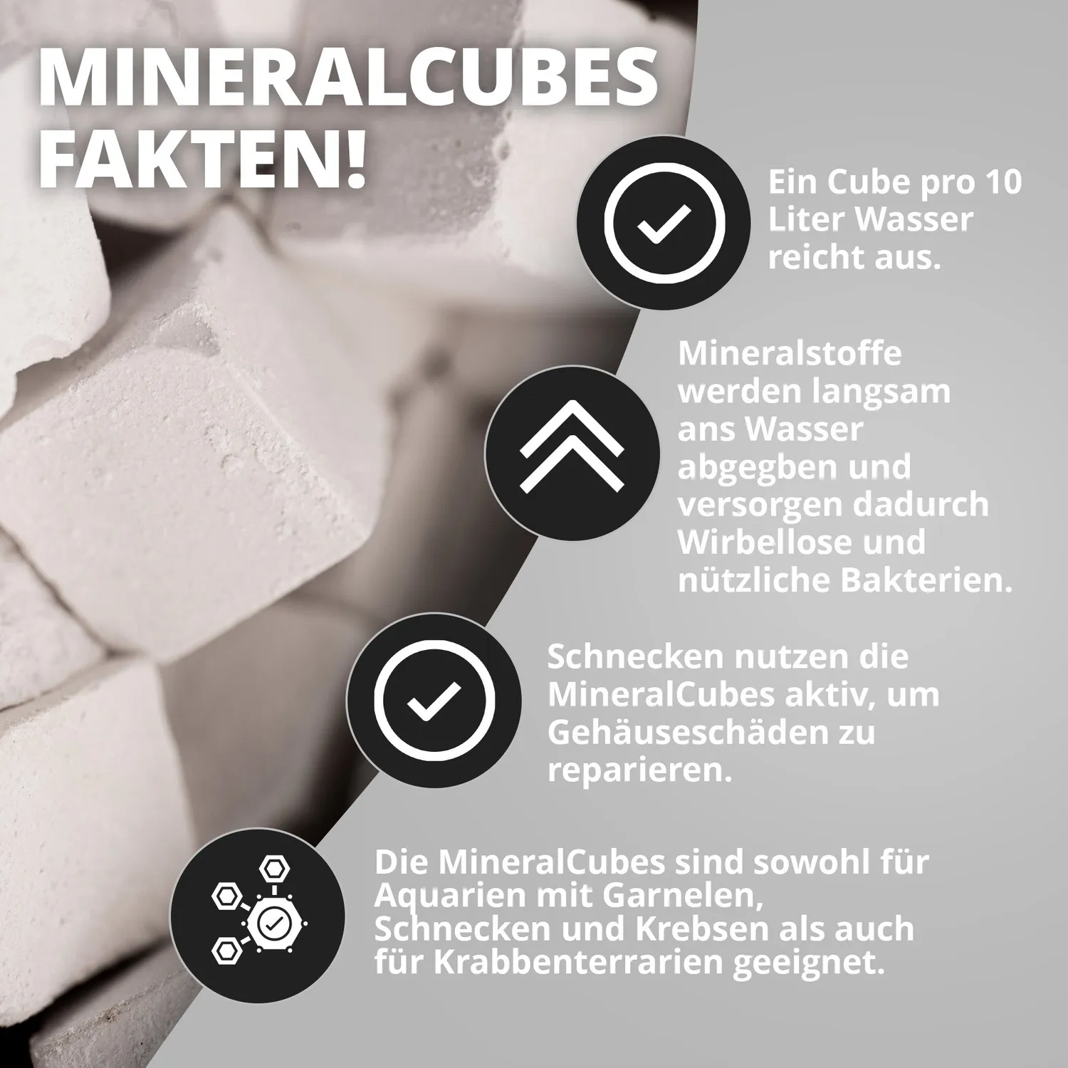 NatureHolic MineralCube Pure Mineral Mineralstein 47ml calcium