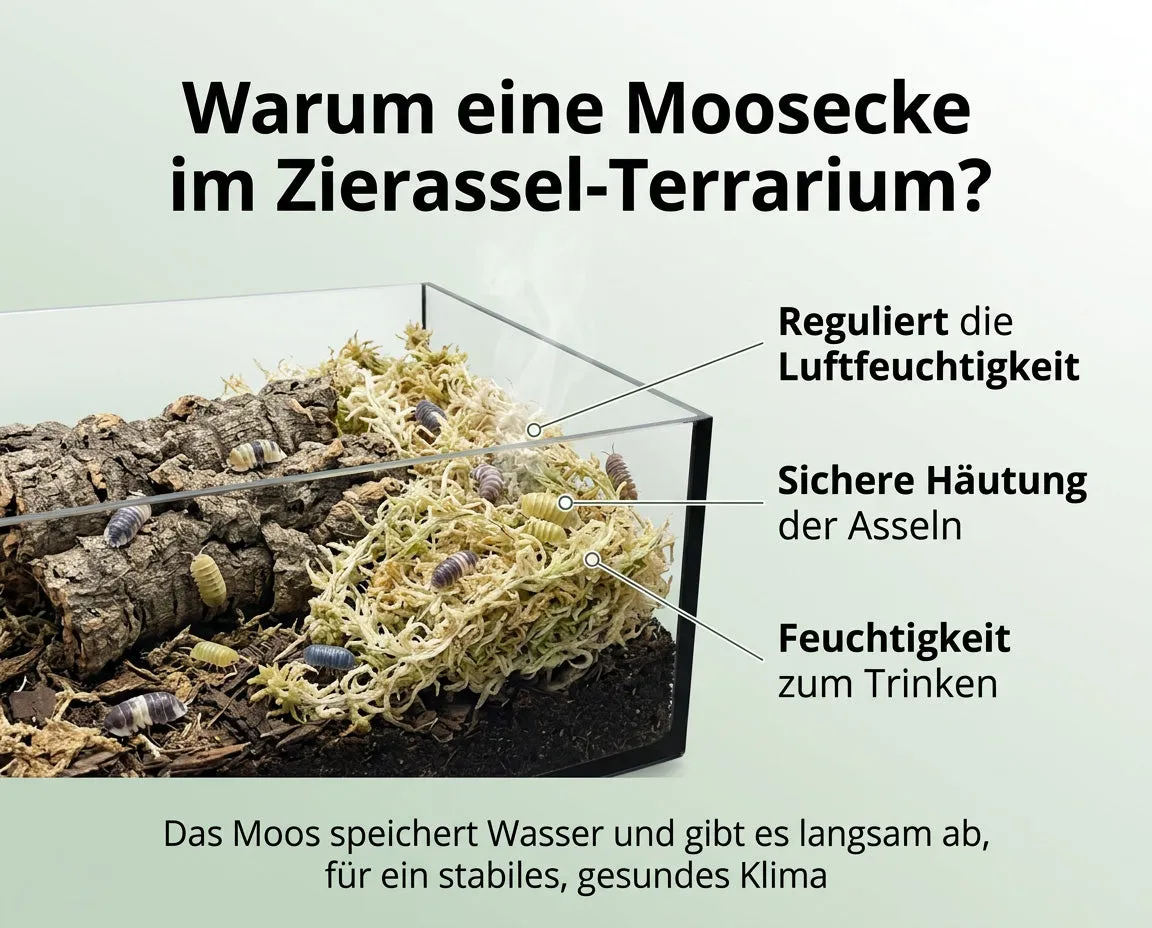 NatureHolic AsselMoss Terrarium Moos Sphagnum Platte ergibt 1L lose