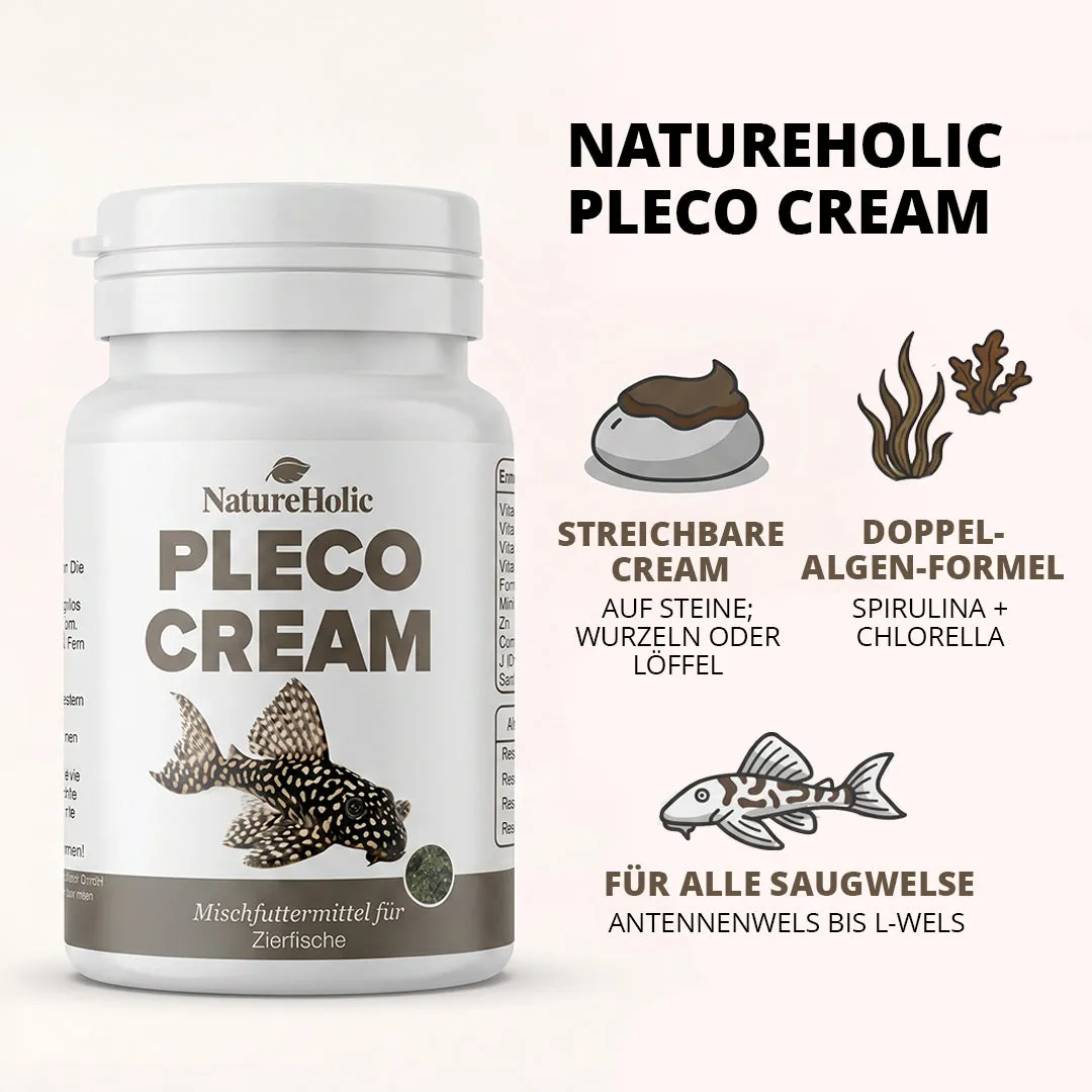 NatureHolic Pleco Cream Futterpaste 100 g Saugwelse