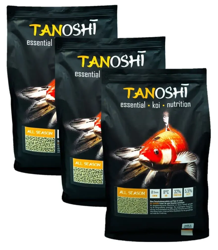 Tanoshi All Season Koifutter 15 kg 3 mm Lachsöl